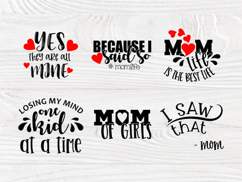 Mom Quotes SVG Bundle, Mom Life Svg Cut Files SVG TonisArtStudio 