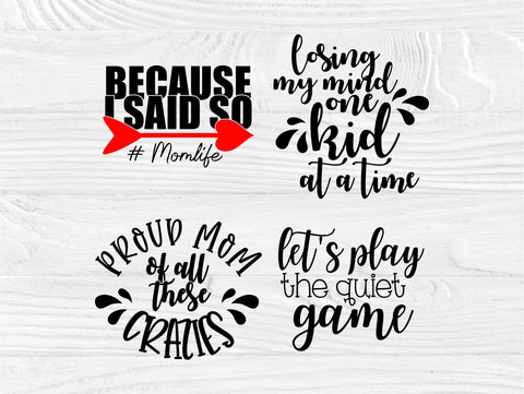 Mom Quotes SVG Bundle, Mom Life Svg Cut Files SVG TonisArtStudio 