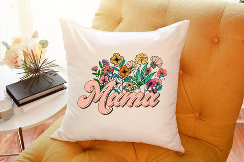 Mom Retro Flower PNG Sublimation Sublimation designartist 