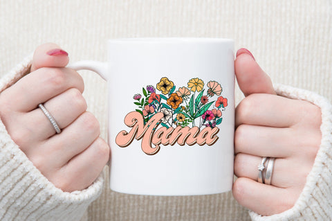 Mom Retro Flower PNG Sublimation Sublimation designartist 