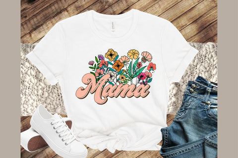 Mom Retro Flower PNG Sublimation Sublimation designartist 