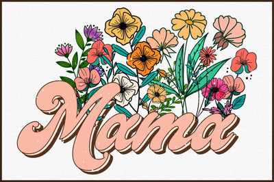 Mom Retro Flower PNG Sublimation Sublimation designartist 