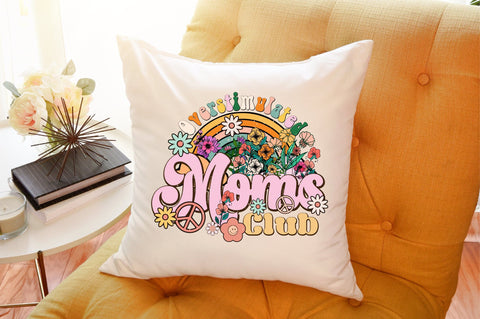 Mom Retro Flower Quote PNG Sublimation Sublimation designartist 