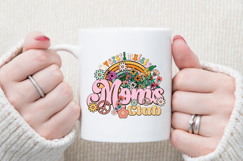 Mom Retro Flower Quote PNG Sublimation Sublimation designartist 