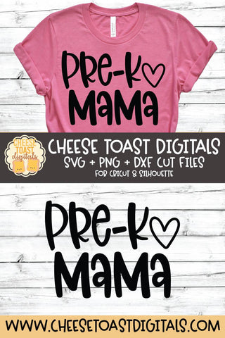 Mom School SVG | Pre-K Mama SVG Cheese Toast Digitals 