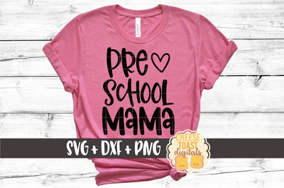 Mom School SVG | Preschool Mama SVG Cheese Toast Digitals 