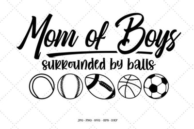 Mom Shirt Svg, Mom of Boys, Mother and Son, Boy Mom, Mom Download, Boy Mama, Boys Svg, Mother with Boys SVG SVG Digital Designer 
