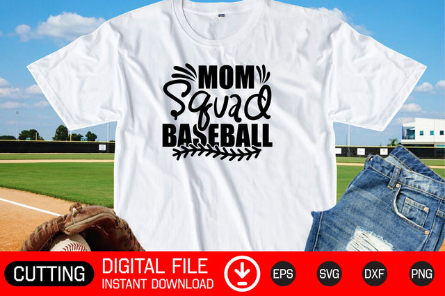 Mom Squad Baseball SVG cut files SVG CraftlabSvg29 