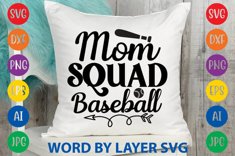 Mom Squad Baseball SVG Design SVG Rafiqul20606 