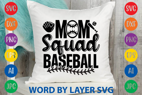 Mom Squad Baseball SVG Design SVG Rafiqul20606 