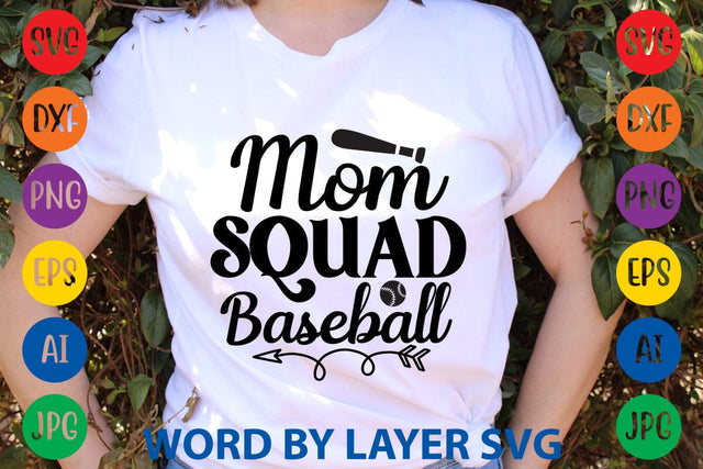 Mom Squad Baseball SVG Design SVG Rafiqul20606 