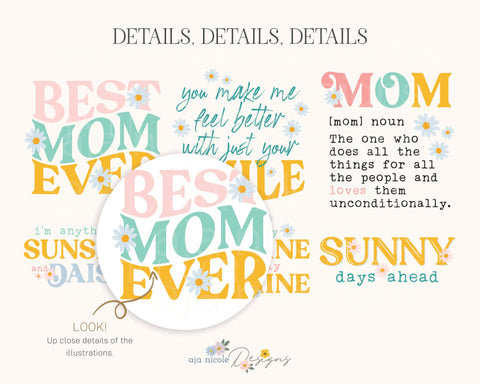 Mom Sublimation Bundle Sublimation Aja Nicole Designs 