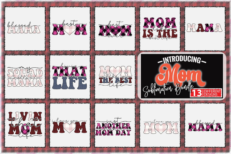 Mom Sublimation Bundle Sublimation Creativeart88 