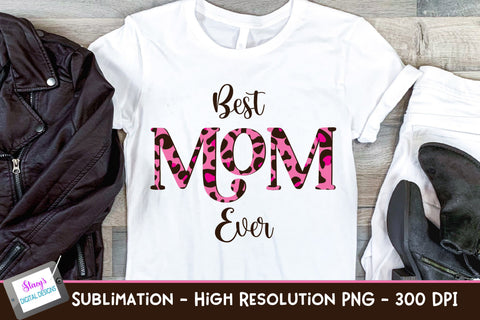 Mom Sublimation Bundle Vol. 1 - 6 pink animal print designs Sublimation Stacy's Digital Designs 