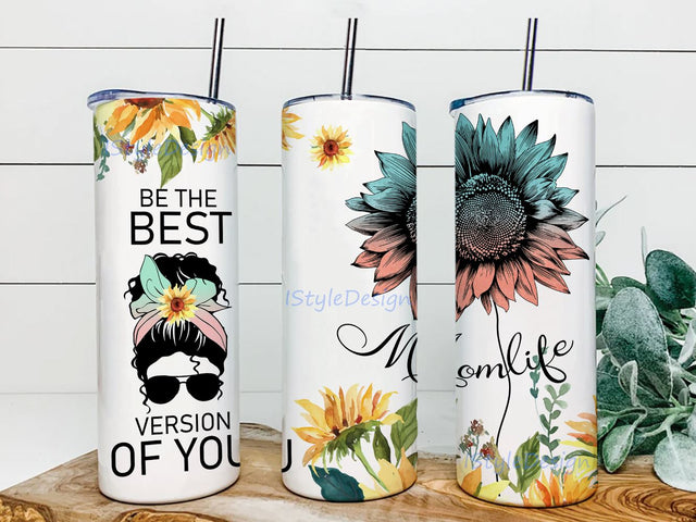Mom Sublimation File, Mom Life Png, Mom Hustler Sublimation Png File, 20oz Skinny Tumbler Sublimation Design Sublimation iStyleDesign 
