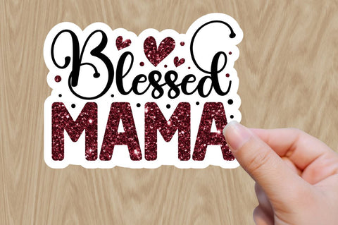 Mom Sublimation Stickers Glitter Effect Bundle Sublimation Regulrcrative 