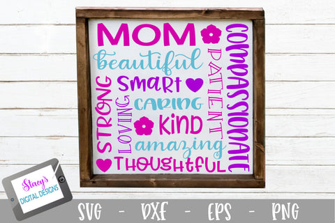 Mom Subway Art SVG SVG Stacy's Digital Designs 