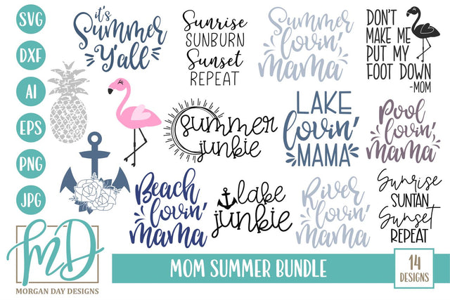 Mom Summer Bundle SVG Morgan Day Designs