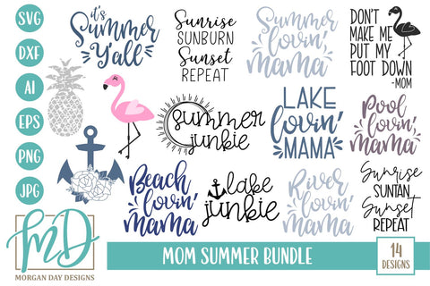 Mom Summer Bundle SVG Morgan Day Designs 