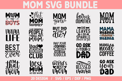 MOM SVG Bundle Cut File SVG akazaddesign 