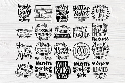 Mom SVG Bundle, Funny Mom Quotes Svg, Cricut Svg SVG TonisArtStudio 