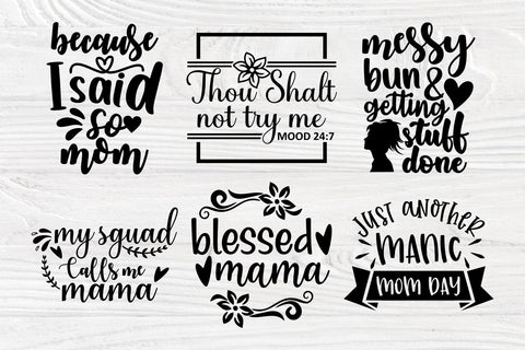 Mom SVG Bundle, Funny Mom Quotes Svg, Cricut Svg SVG TonisArtStudio 