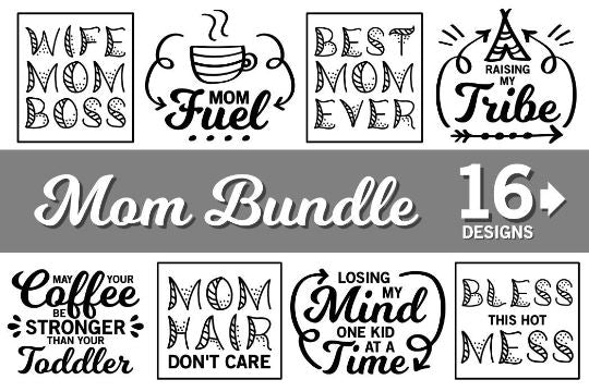 Mom svg Bundle, funny mom svg sayings, funny quotes svg, mom fuel svg, mom hair dont care svg, mom boss svg, svg files for cricut,coffee svg SVG James 