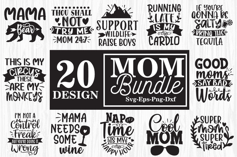 Mom SVG Bundle, funny mom svg, svg designs, funny quotes svg SVG Svgcraft 