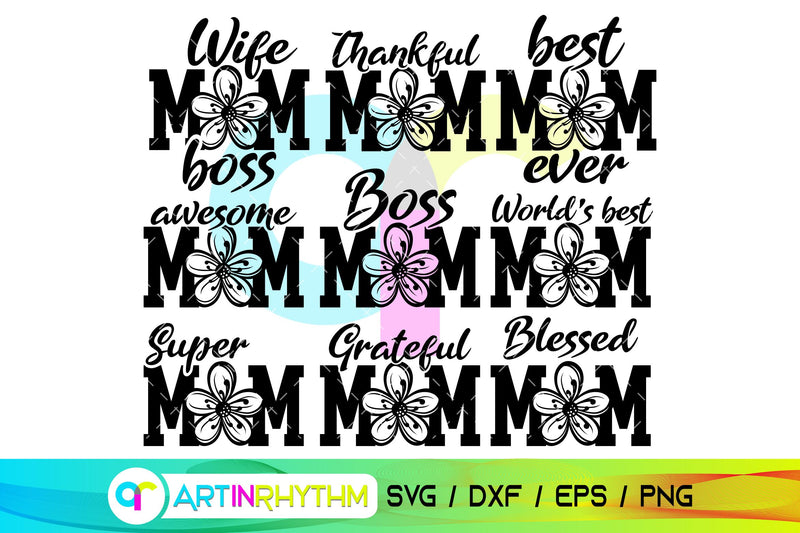 Mom svg bundle, Happy mother's day svg SVG Artinrhythm shop 