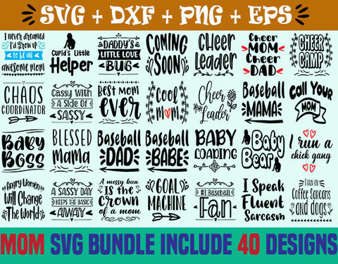 Mom SVG bundle include 40 Designs SVG SVG Studio 