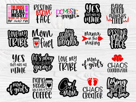 Mom SVG Bundle, Mom Quotes Svg, Funny Mom Cut File SVG TonisArtStudio 