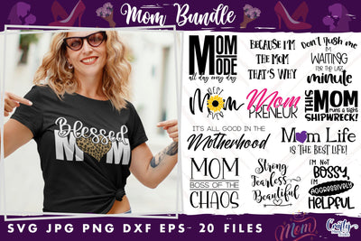 Mom Svg Bundle | Mom Svg Files for Cricut SVG Crafty Mama Studios 