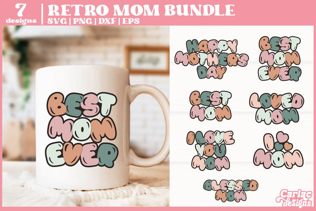 Mom SVG Bundle | Mother's Day SVG Bundle SVG Carla C Designs 