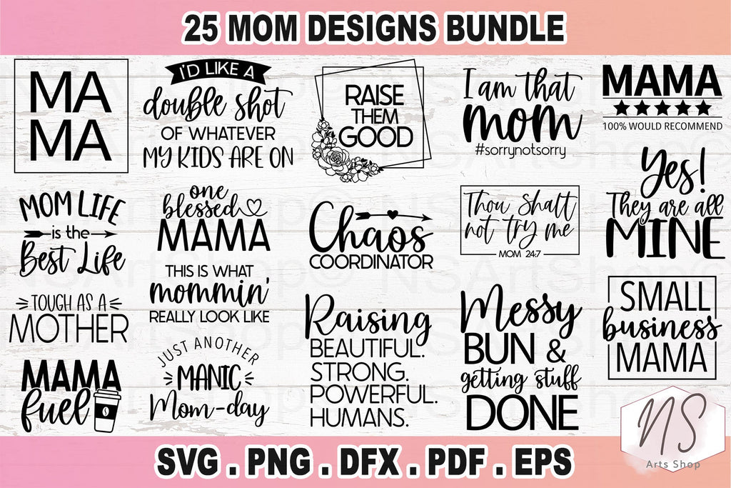 Mom svg bundle - So Fontsy