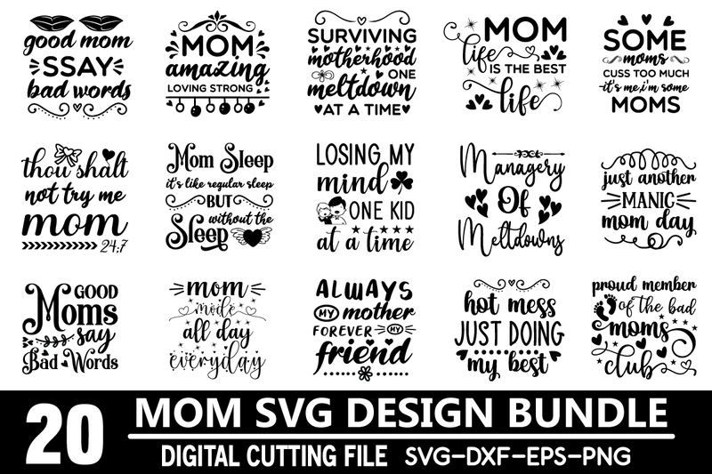 Mom Svg Bundle SVG buydesign 