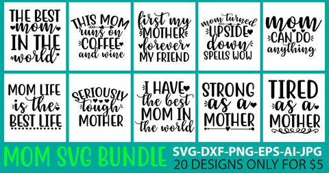 Mom Svg Bundle SVG Syaman 