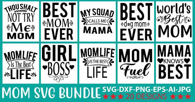 Mom SVG Bundle SVG Syaman 