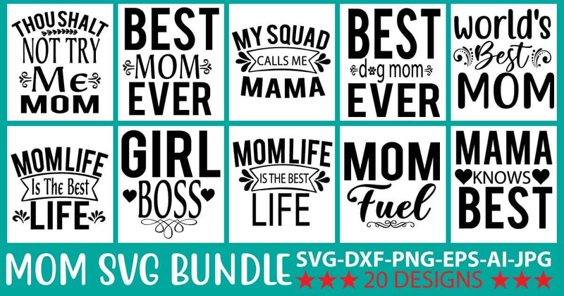 Mom SVG Bundle SVG Syaman 
