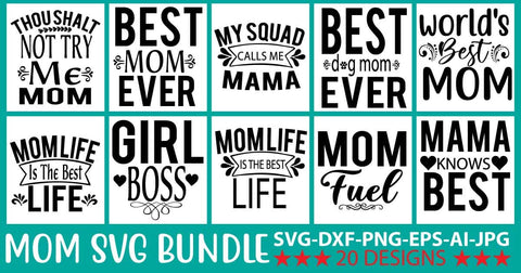 Mom SVG Bundle SVG Syaman 