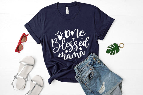 Mom SVG Cut File - One Blessed Mama SVG CraftLabSVG 