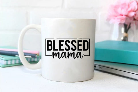 Mom SVG Design, Blessed mama SVG FiveStarCrafting 