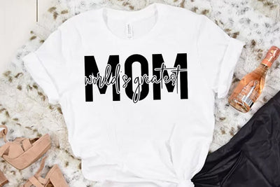 Mom SVG Design, Worlds greatest mom SVG FiveStarCrafting 