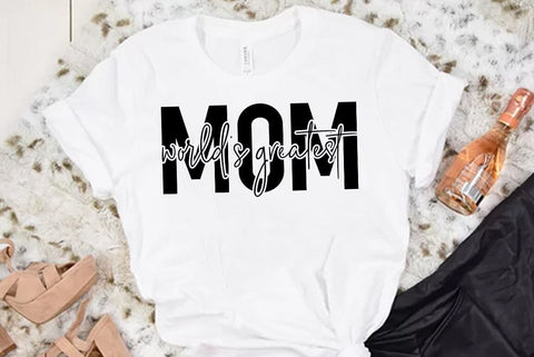 Mom SVG Design, Worlds greatest mom SVG FiveStarCrafting 