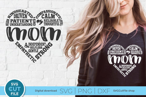 Mom svg for mothers day svg, Mom heart svg SVG SVG Cut File 