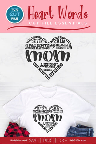 Mom svg for mothers day svg, Mom heart svg SVG SVG Cut File 