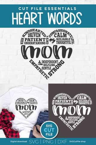 Mom svg for mothers day svg, Mom heart svg SVG SVG Cut File 