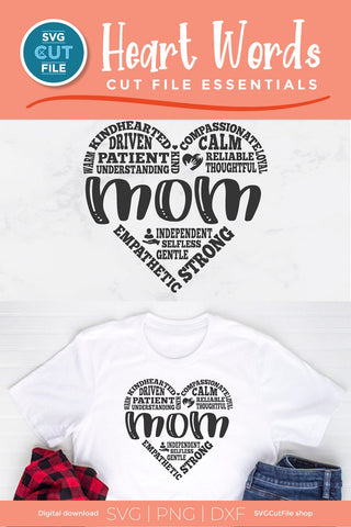 Mom svg for mothers day svg, Mom heart svg SVG SVG Cut File 