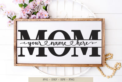 Mom svg, mom split svg, Mama svg, mama Split Monogram svg SVG Chamsae Studio 