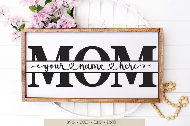 Mom svg, mom split svg, Mama svg, mama Split Monogram svg SVG Chamsae Studio 
