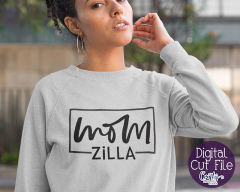 Mom Svg, Mom Zilla, Funny Mom Design SVG Crafty Mama Studios 